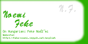 noemi feke business card